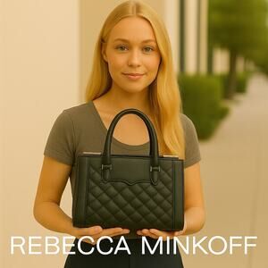 Rebecca Minkoff Black Quilted Handbag